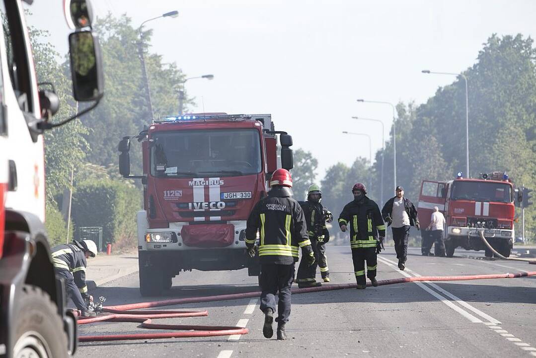 Garliavoje degė namas
