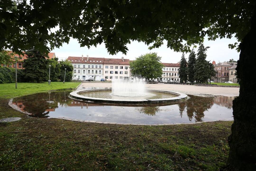 Po lietaus apsemtas Kauno senamiestis