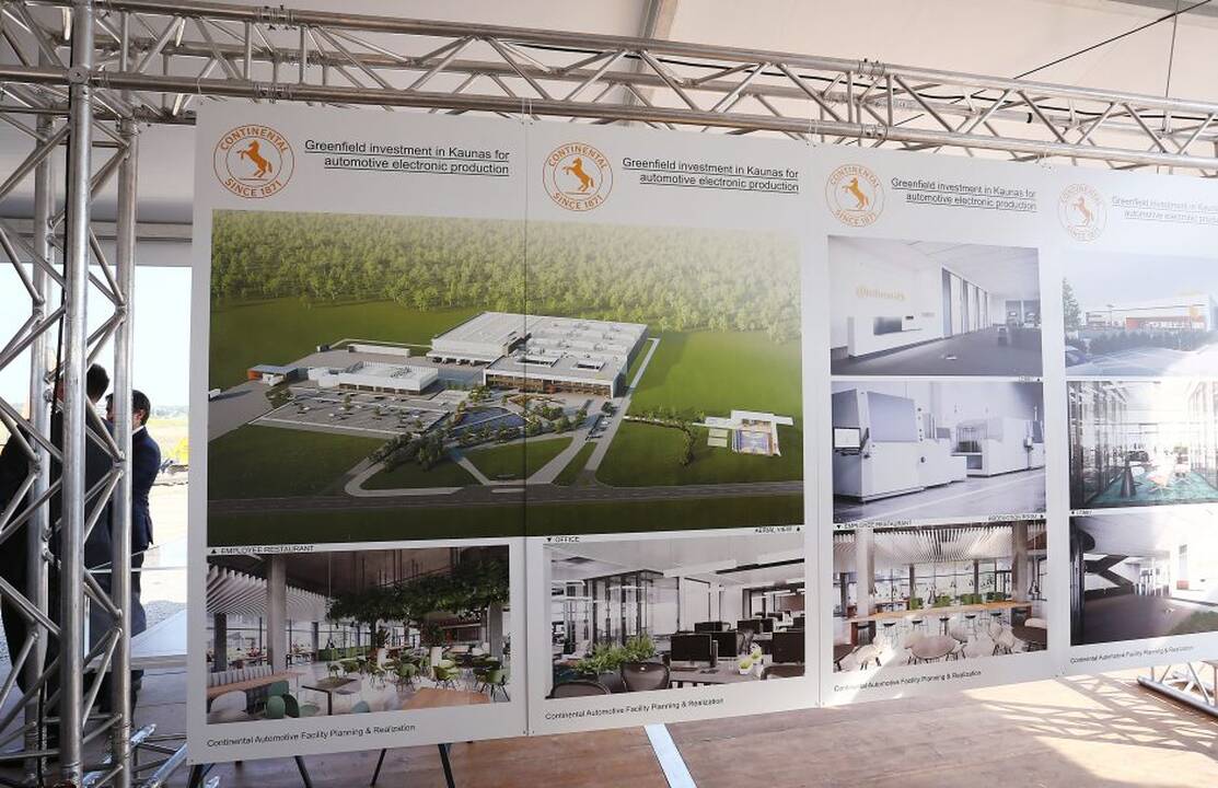 „Continental“ pradeda gamyklos statybas Kauno rajone
