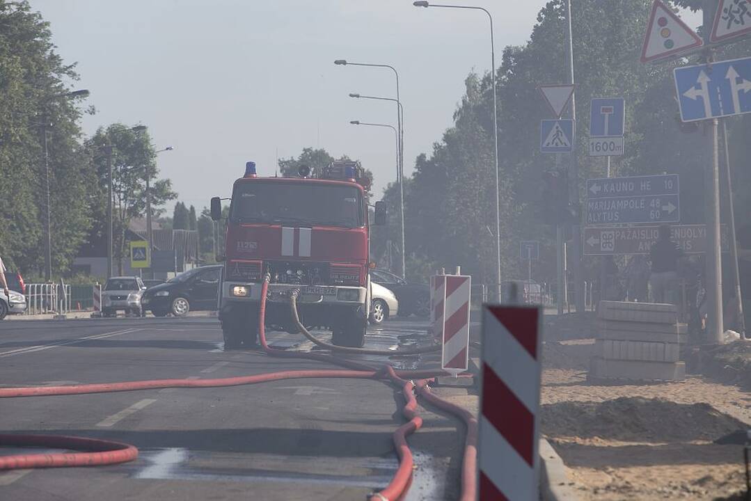 Garliavoje degė namas