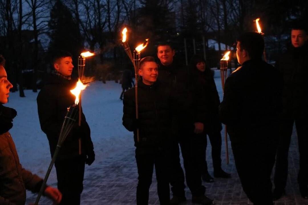 Sausio 13-osios minėjimas „Varpo“ gimnazijoje