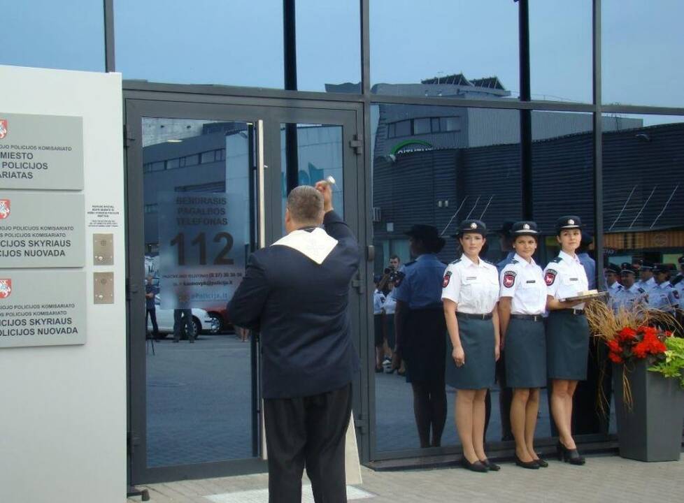 Atidarytas naujas Santakos policijos komisariato pastatas