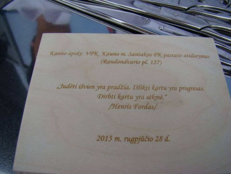 Atidarytas naujas Santakos policijos komisariato pastatas