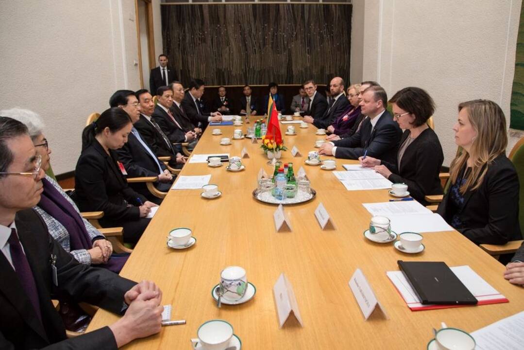 Kinijos parlamento vadovo vizitas Lietuvoje