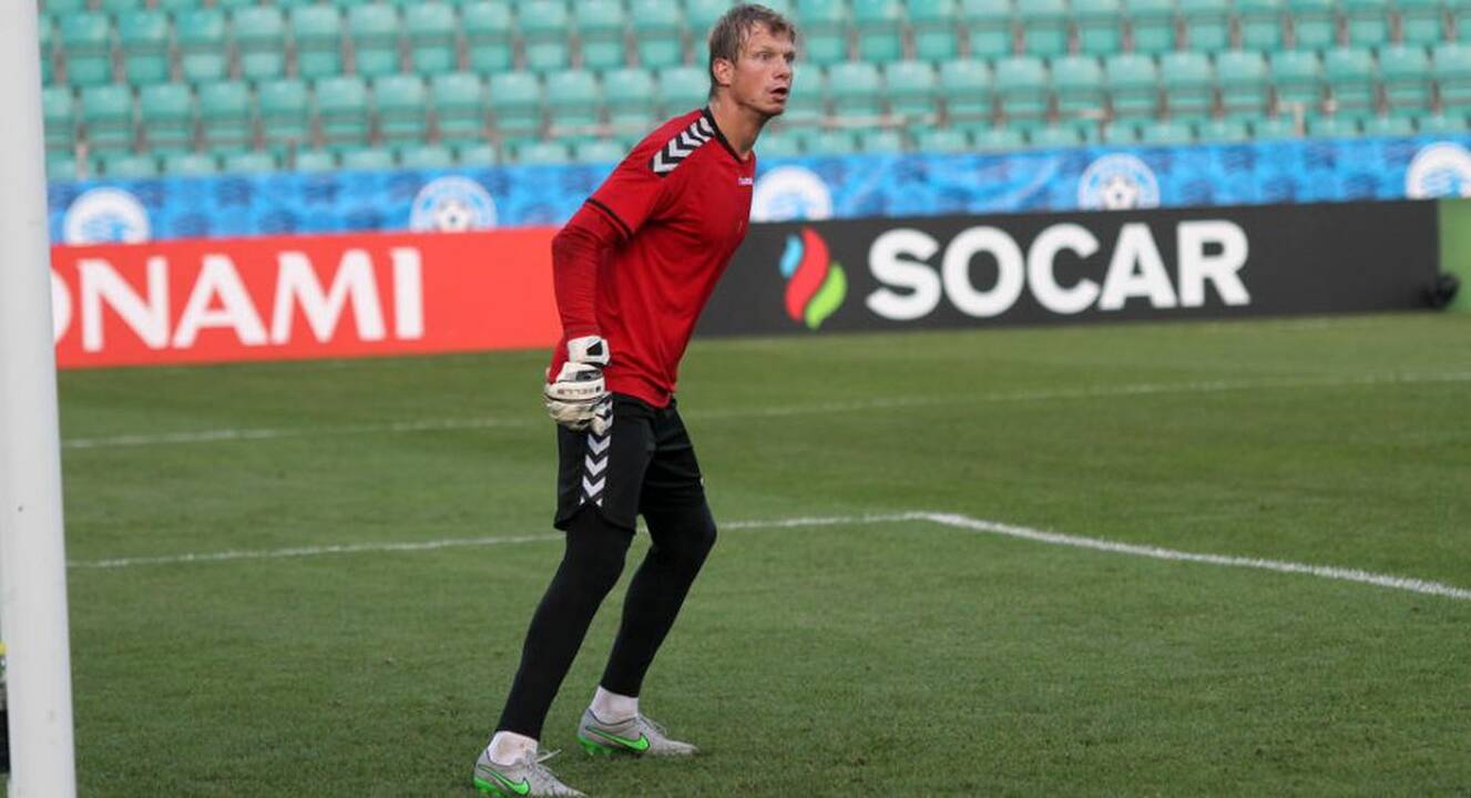 Lietuvos futbolo rinktinės treniruotė prieš mačą su estais