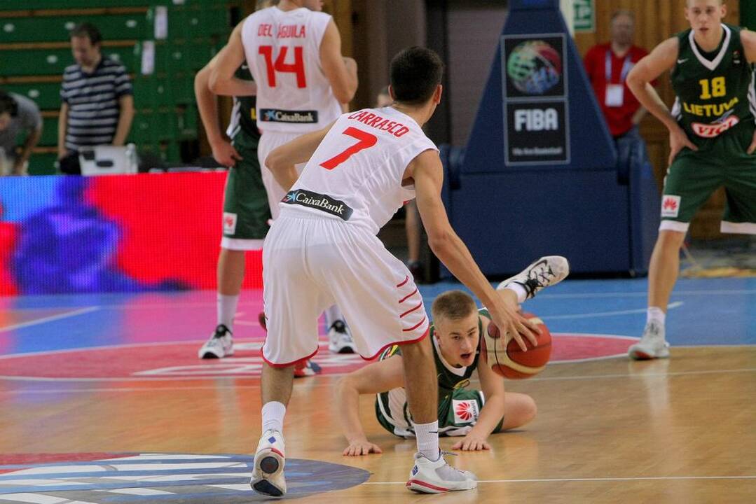 Europos jaunučių krepšinio čempionatas: Lietuva – Ispanija 66:61.