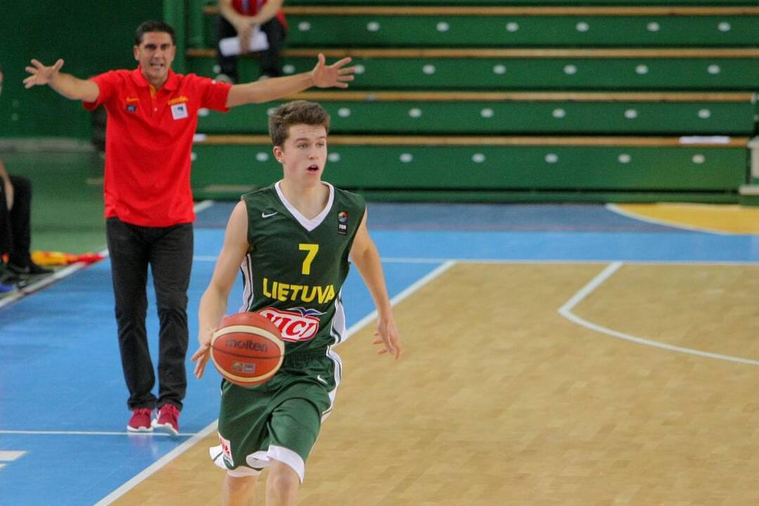 Europos jaunučių krepšinio čempionatas: Lietuva – Ispanija 66:61.