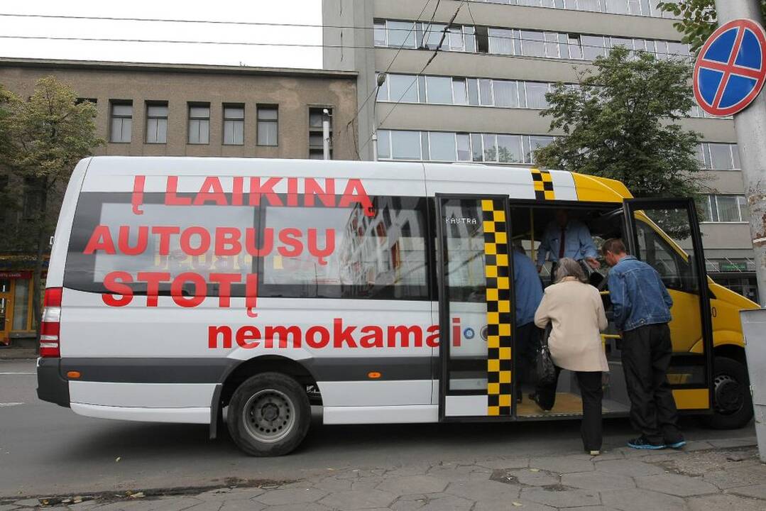 Kaune pradėjo veikti laikinoji autobusų stotis