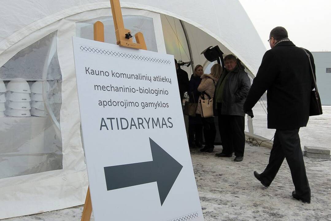 Kaune atidaryta komunalinių atliekų mechaninio-biologinio apdorojimo gamykla.