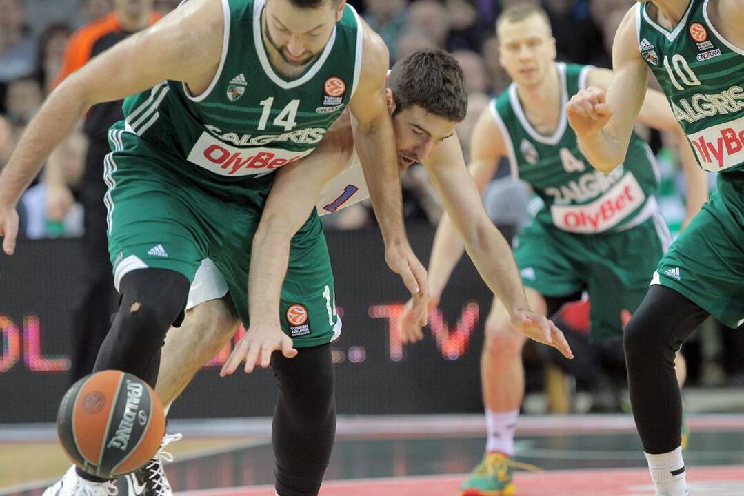 Eurolygoje Kauno „Žalgiris“ skaudžiai pralaimėjo Maskvos CSKA.