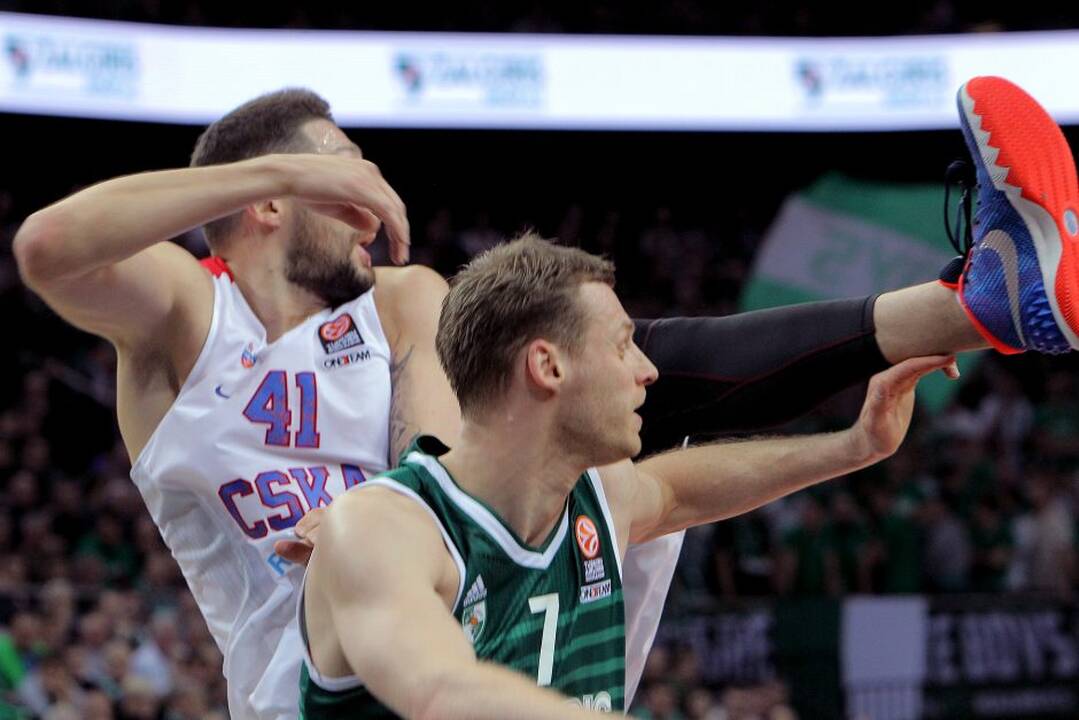 Eurolygoje Kauno „Žalgiris“ skaudžiai pralaimėjo Maskvos CSKA.