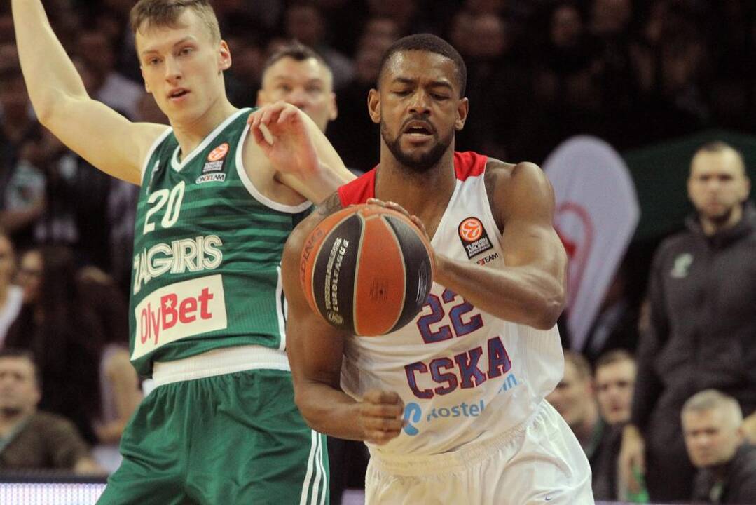 Eurolygoje Kauno „Žalgiris“ skaudžiai pralaimėjo Maskvos CSKA.