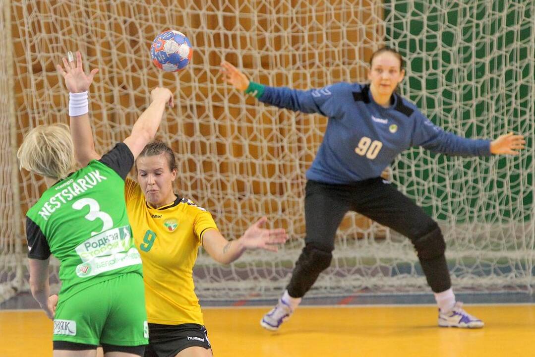 Lietuvos rankininkės Kaune pralaimėjo baltarusėms Europos čempionato atrankos rungtynes 21:29.