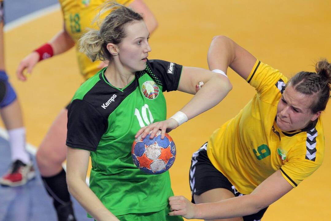 Lietuvos rankininkės Kaune pralaimėjo baltarusėms Europos čempionato atrankos rungtynes 21:29.