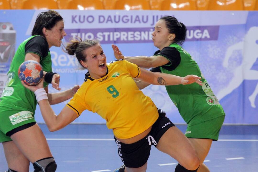 Lietuvos rankininkės Kaune pralaimėjo baltarusėms Europos čempionato atrankos rungtynes 21:29.