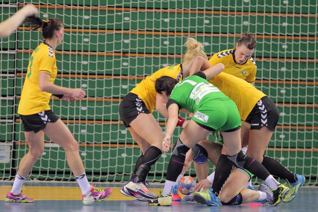 Lietuvos rankininkės Kaune pralaimėjo baltarusėms Europos čempionato atrankos rungtynes 21:29.