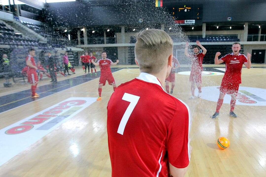 Lietuvos salės futbolo taurę laimėjo klaipėdiečiai.