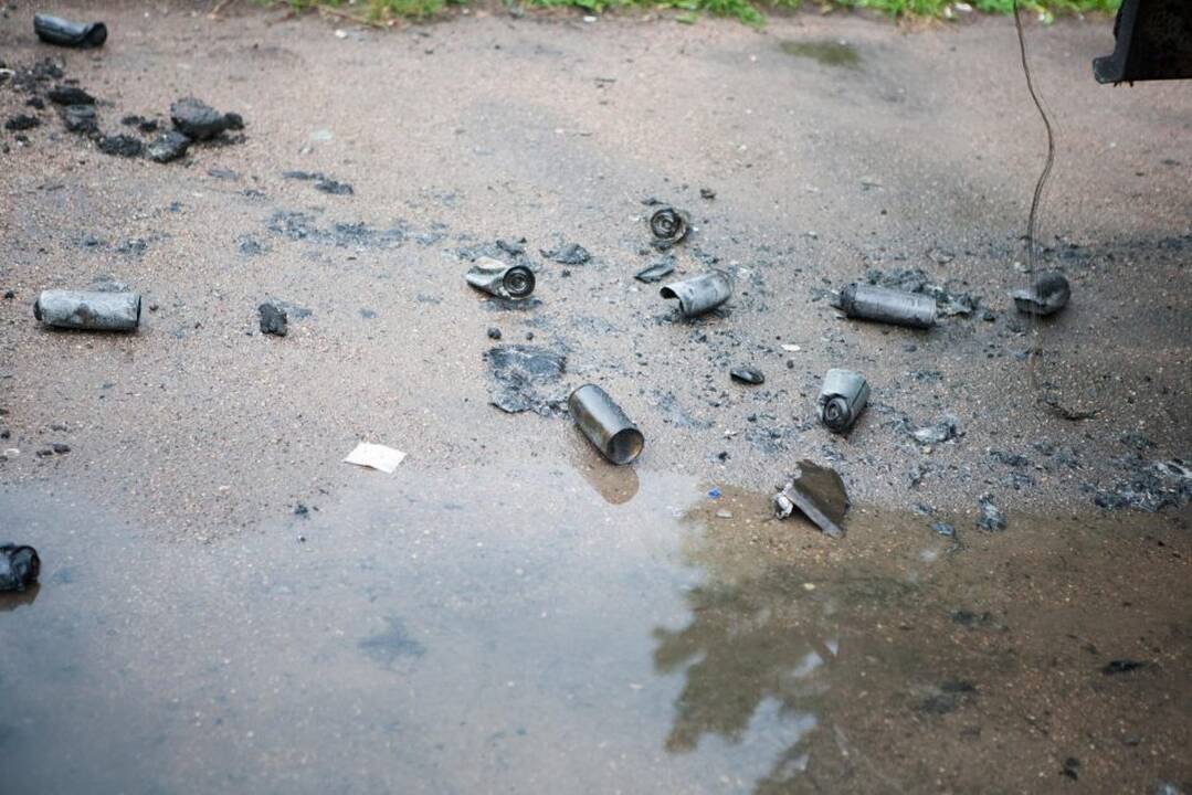 Sudegę automobiliai