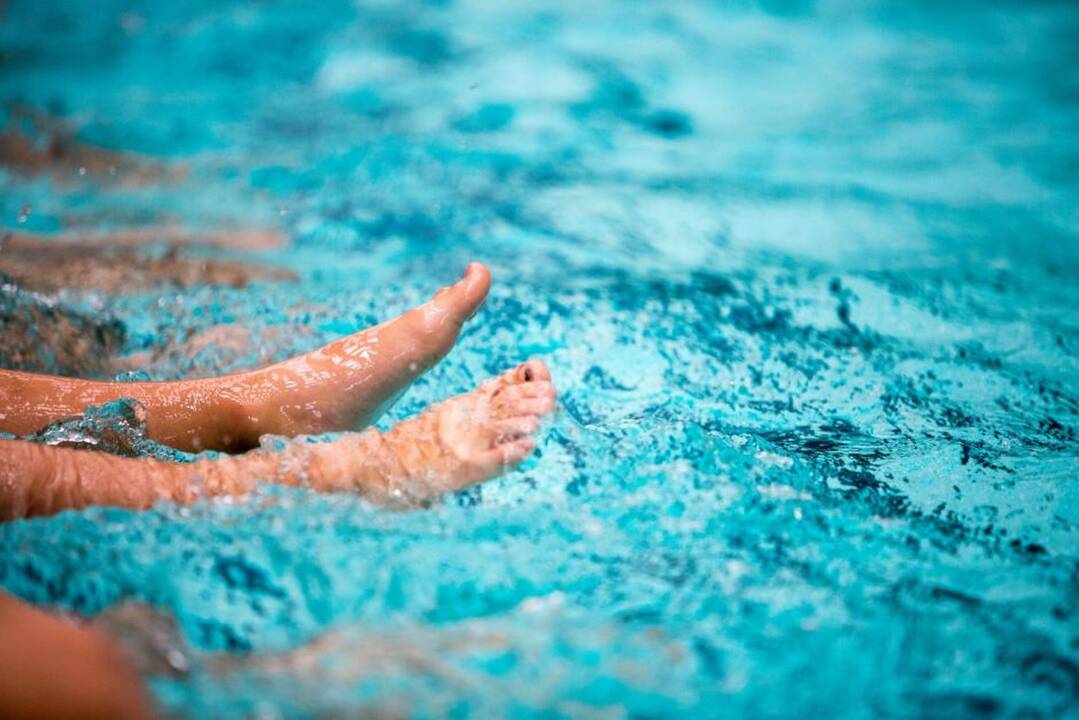 Rūta Meilutytė mokė vaikus plaukti
