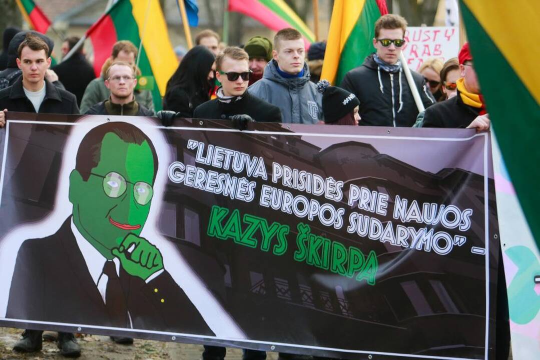 Nacionalistai surengė tradicines eitynes