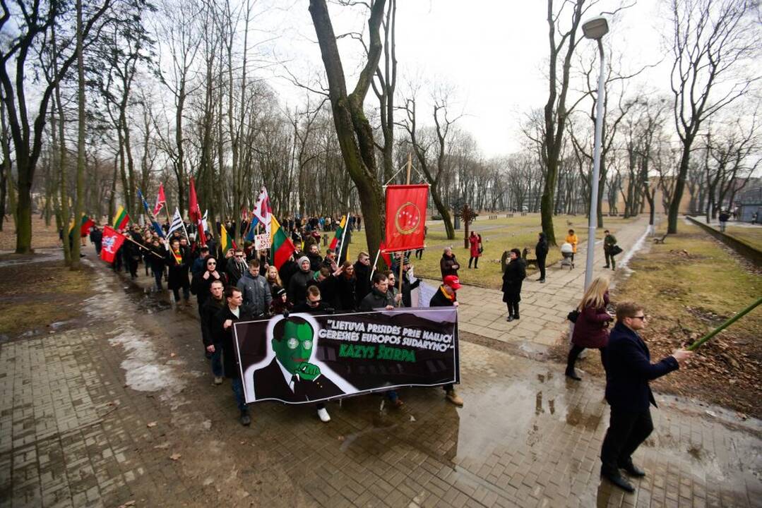 Nacionalistai surengė tradicines eitynes