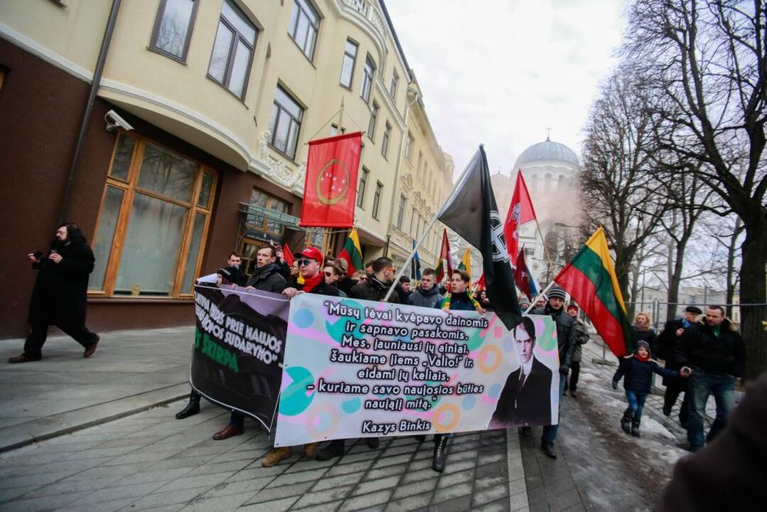 Nacionalistai surengė tradicines eitynes