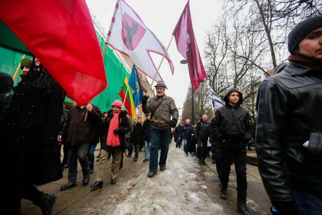 Nacionalistai surengė tradicines eitynes