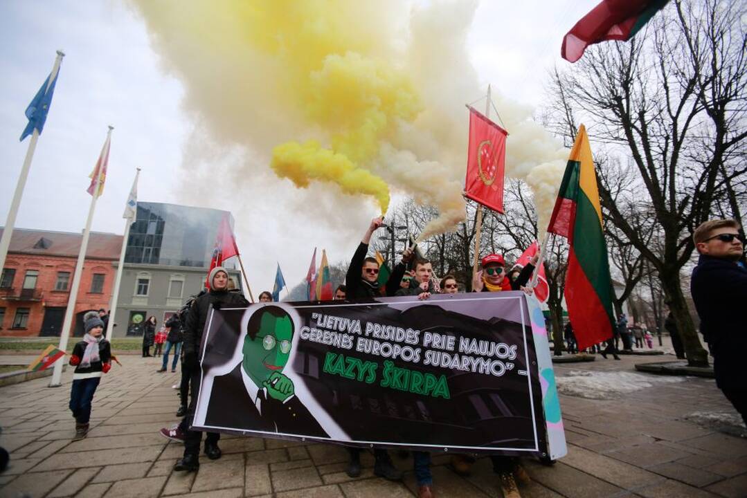 Nacionalistai surengė tradicines eitynes