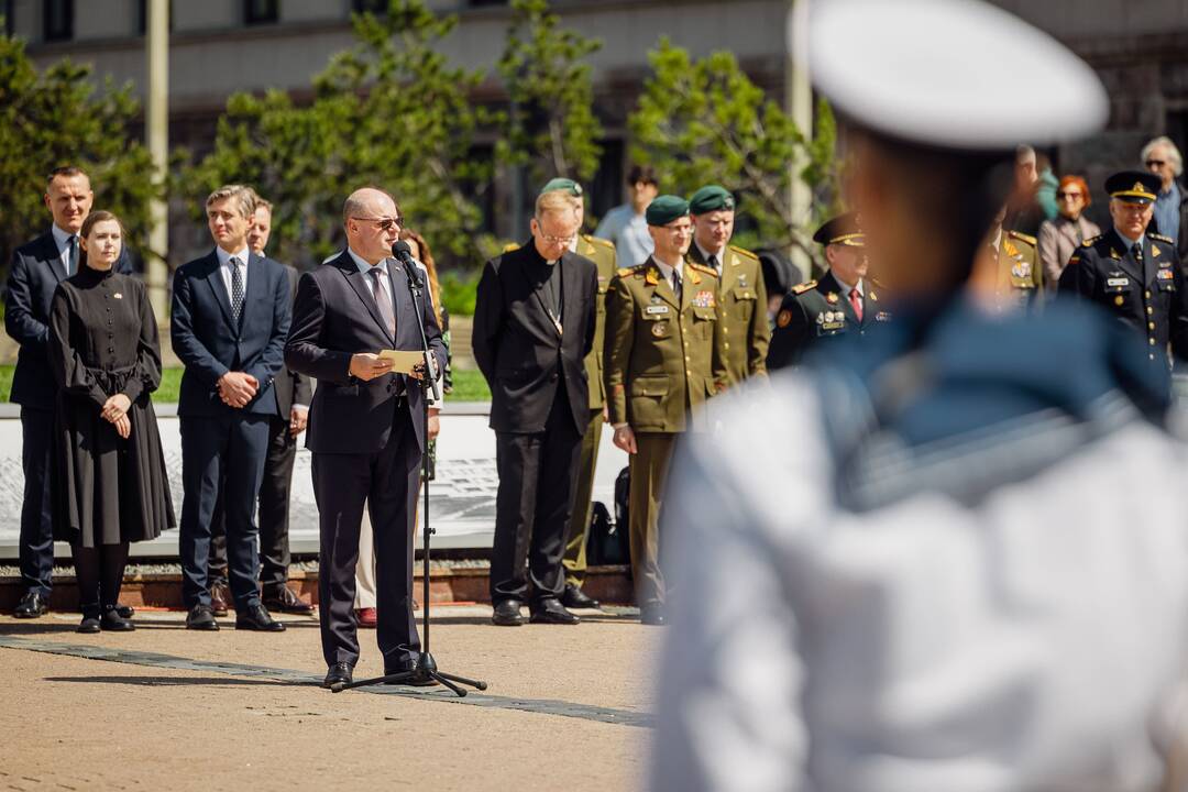 Okupacijos, genocido ir sovietmečio represijų aukų pagerbimo ceremonija