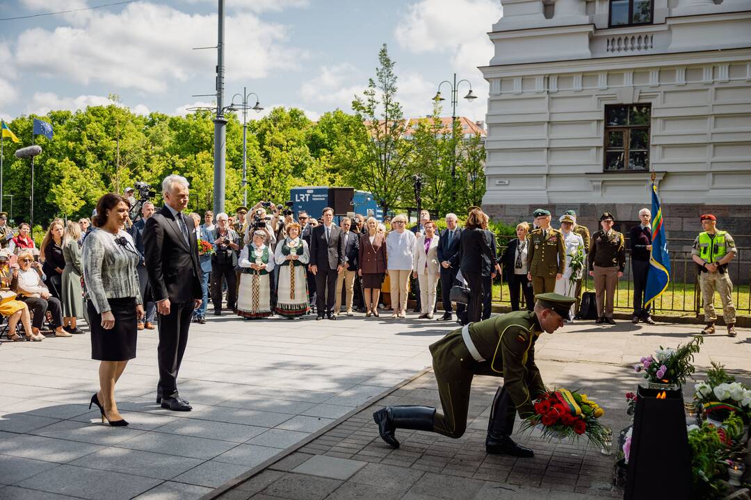 Okupacijos, genocido ir sovietmečio represijų aukų pagerbimo ceremonija
