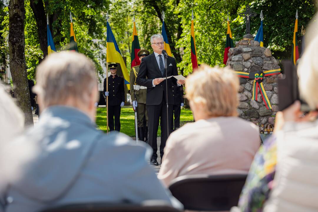 Okupacijos, genocido ir sovietmečio represijų aukų pagerbimo ceremonija