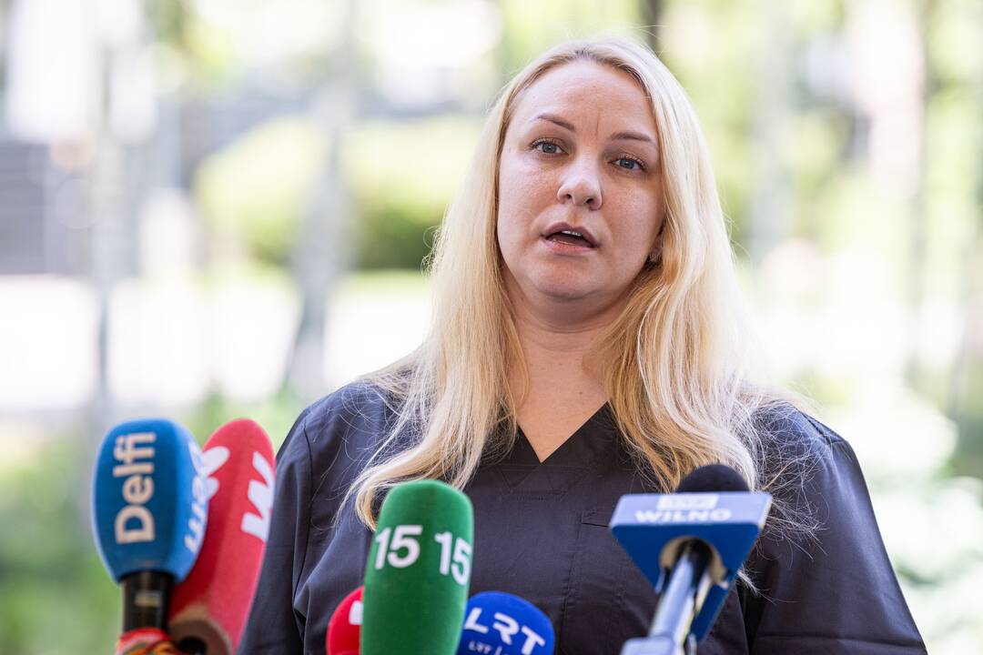 Spaudos konferencija dėl meškos Vilniuje