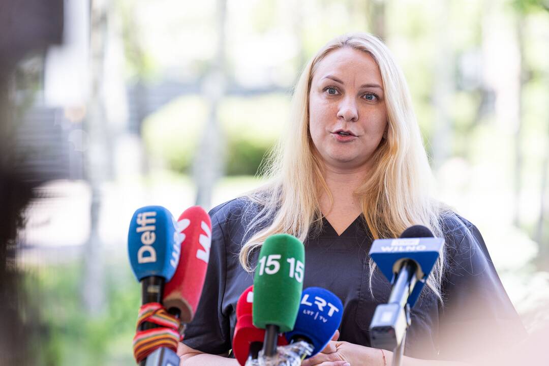  Spaudos konferencija dėl meškos Vilniuje