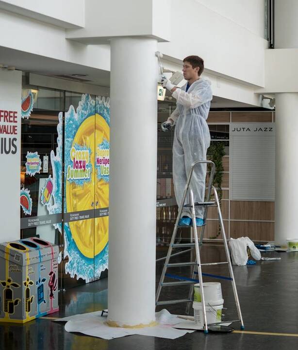 Vilniaus oro uosto takas – jau išasfaltuotas