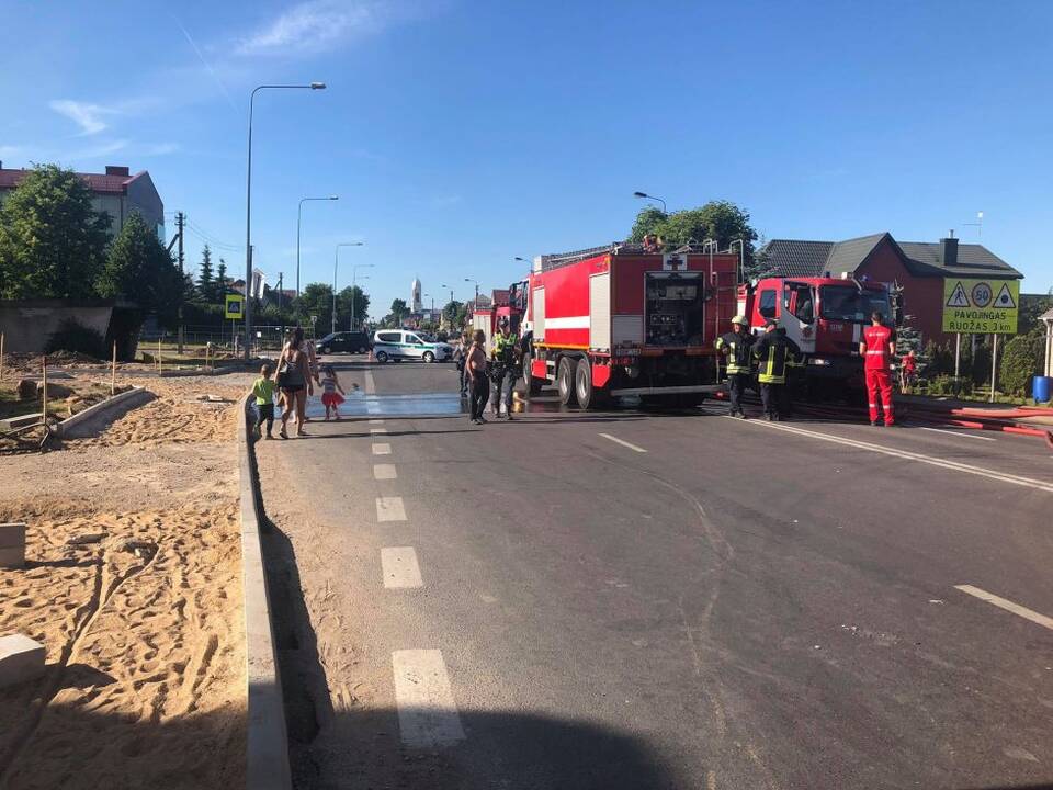 Garliavoje degė namas