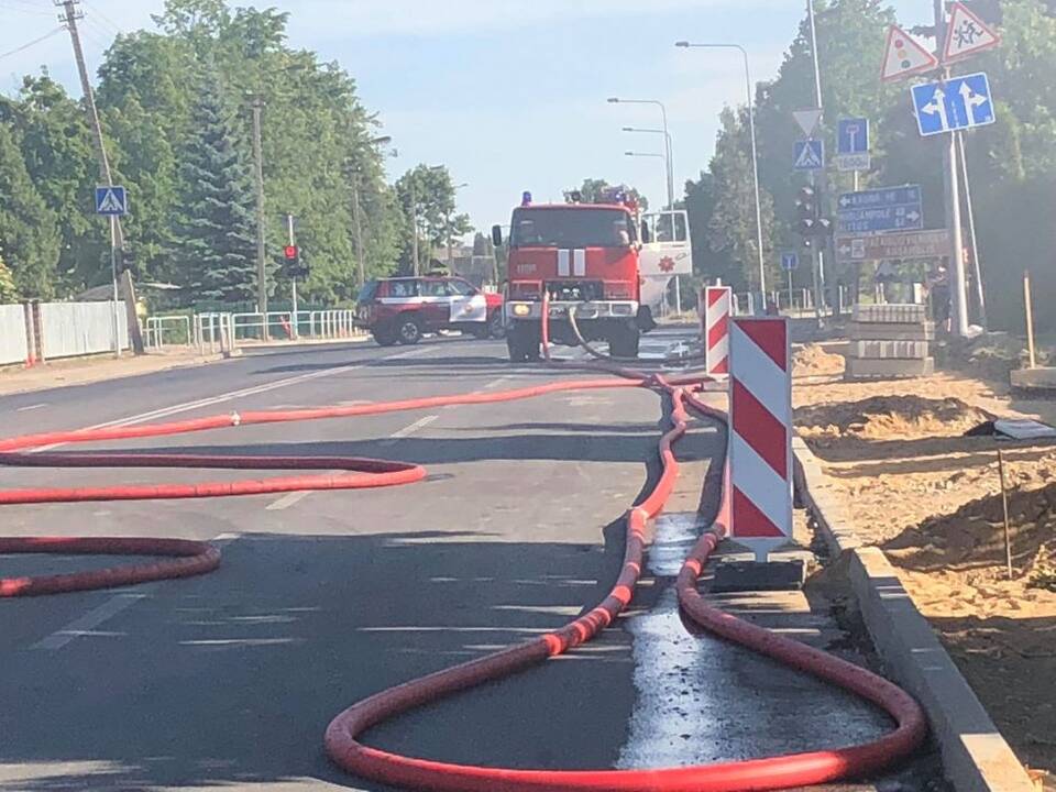 Garliavoje degė namas