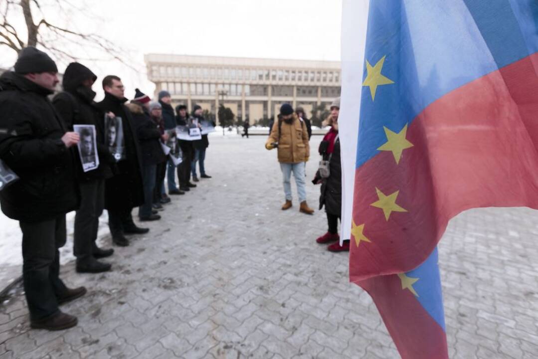 Vilniuje paminėtos B. Nemcovo žūties metinės