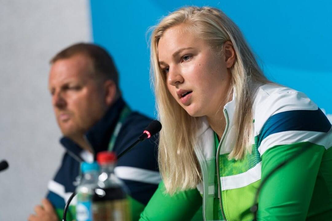 R. Meilutytės spaudos konferencija