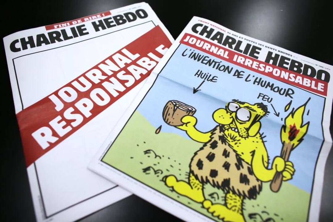 Išpuolis Paryžiuje – dėl karikatūros