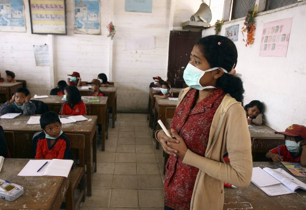 Išsiveržė Sinabungo ugnikalnis Indonezijoje