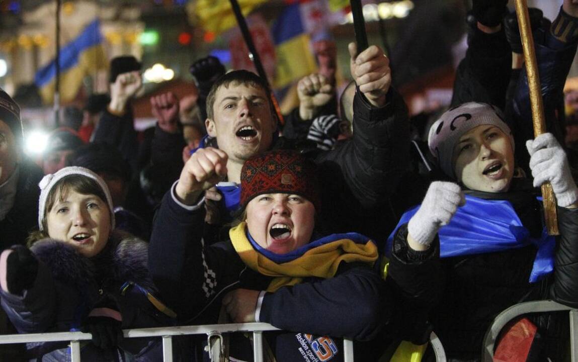 Protestuotojai Kijeve