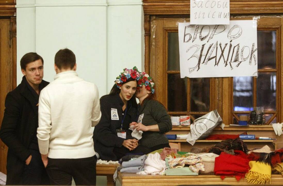 Protestuotojai Kijeve
