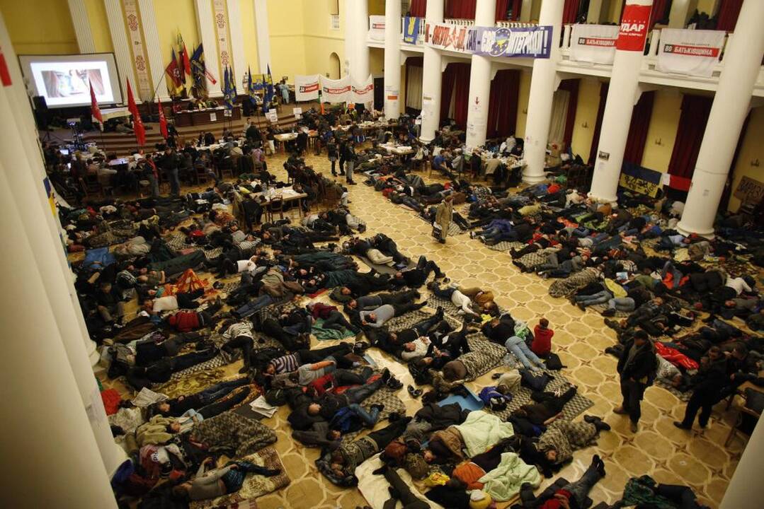 Protestuotojai Kijeve