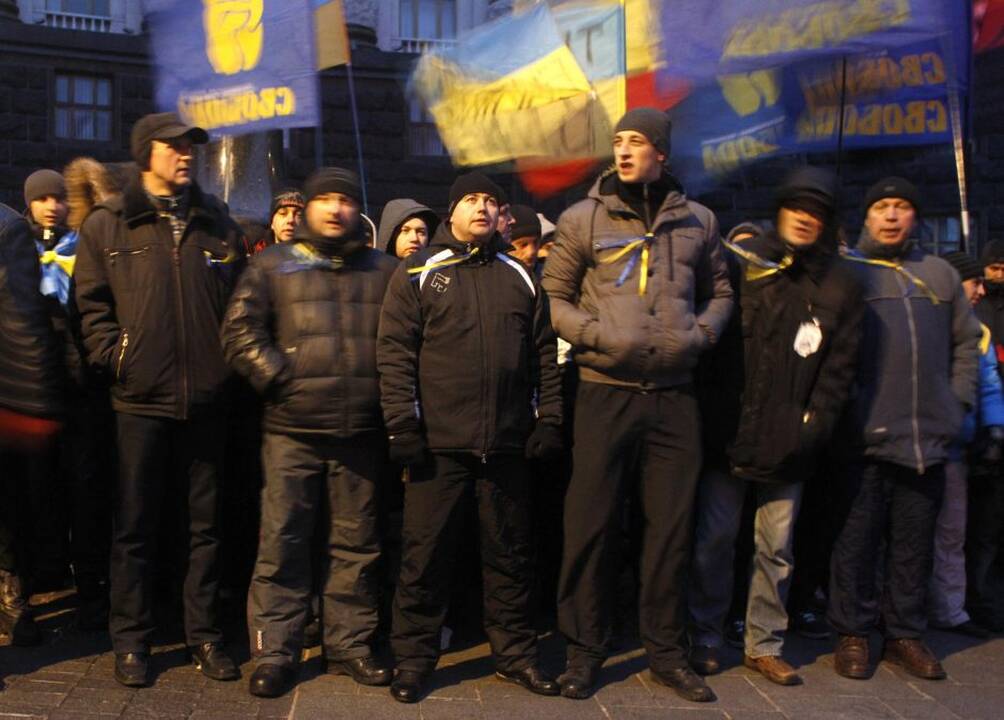 Protestuotojai Kijeve