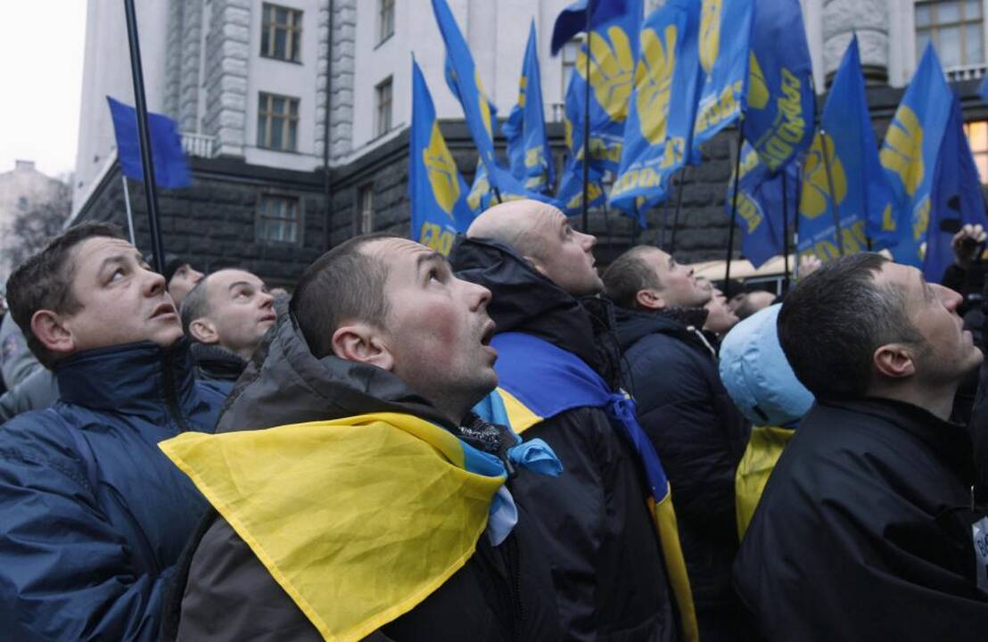 Protestuotojai Kijeve
