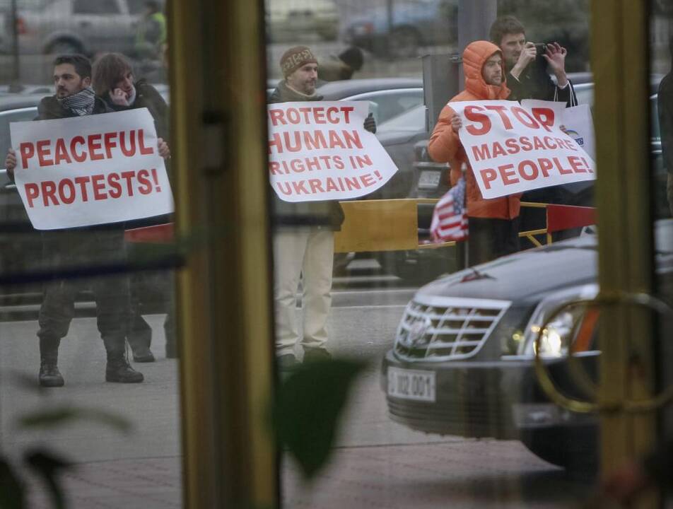 Protestuotojai Kijeve