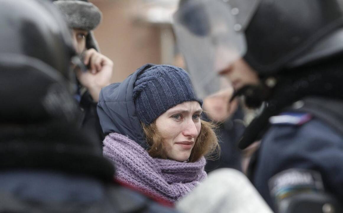 Kijeve protestuotojus ir spec. pajėgas paveikė šaltukas