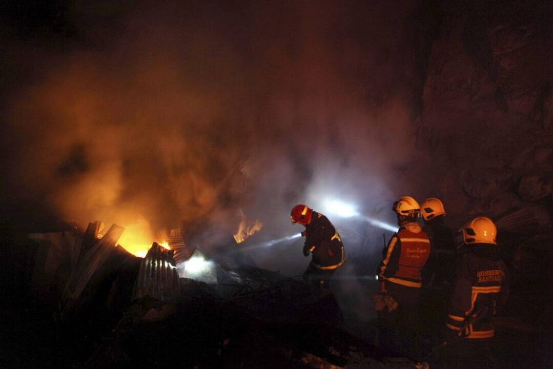 Gaisras Čilės Valparaiso uostamiestyje