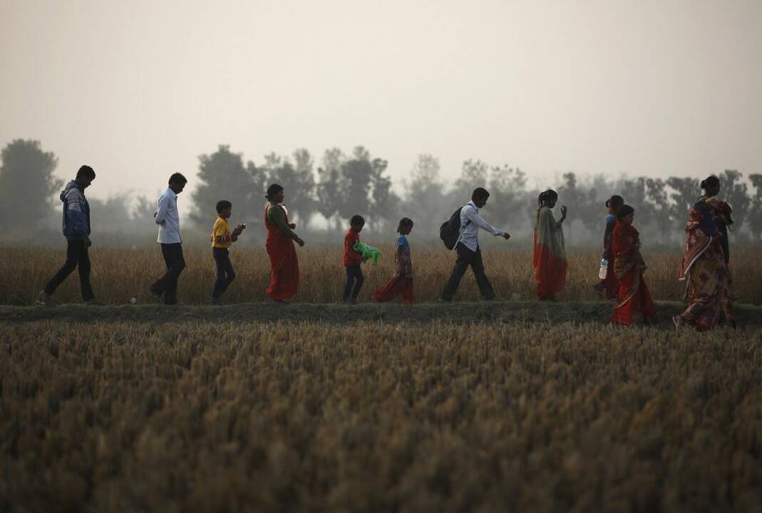 Hinduistų šventė Barijarpuro kaime