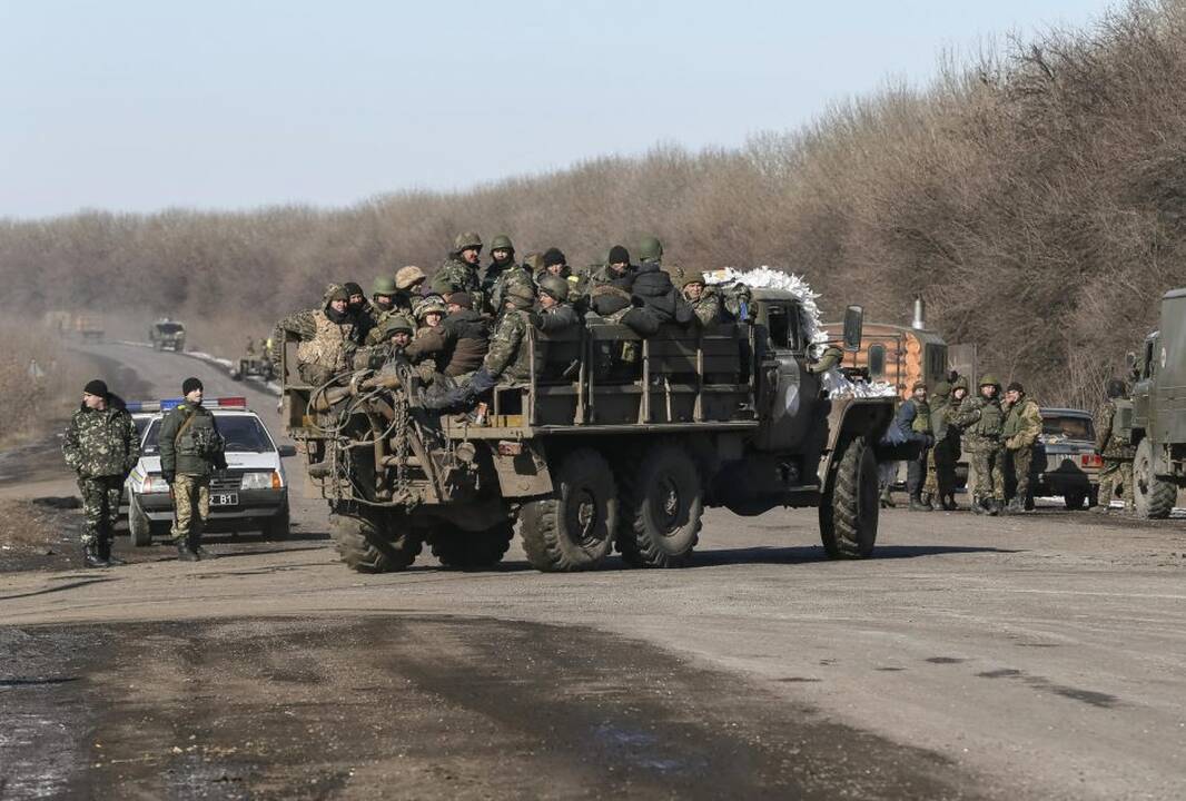 Ukrainos pajėgos palieka Debalcevę